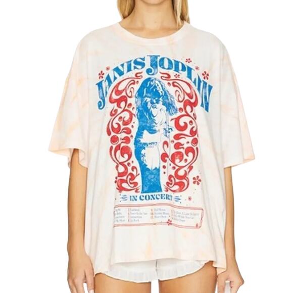 DAYDREAMER Janis Joplin in Concert One Size Tee w/ Sun Burst Tie Dye New w/o Tag - Picture 6 of 9
